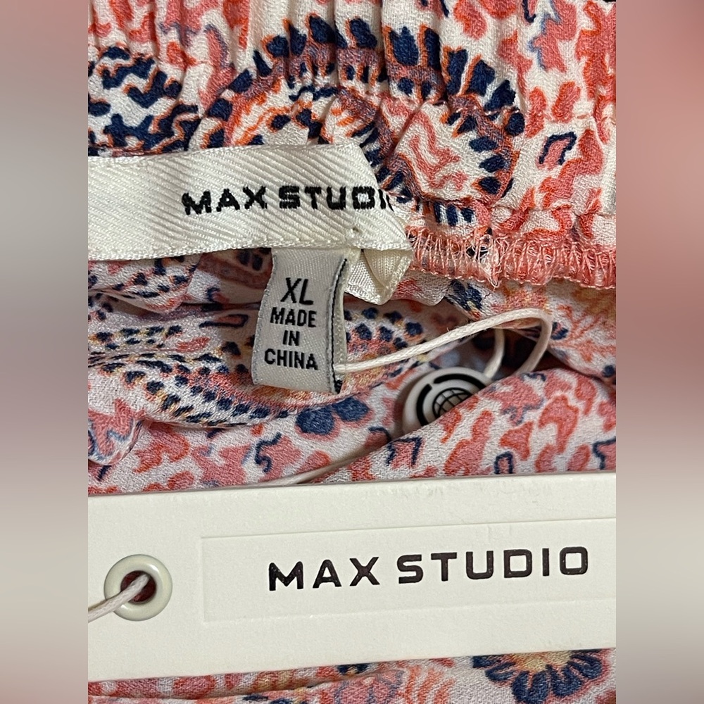 Max Studio Multicolor Patterned Maxi Skirt NWT - Picture 3 of 6